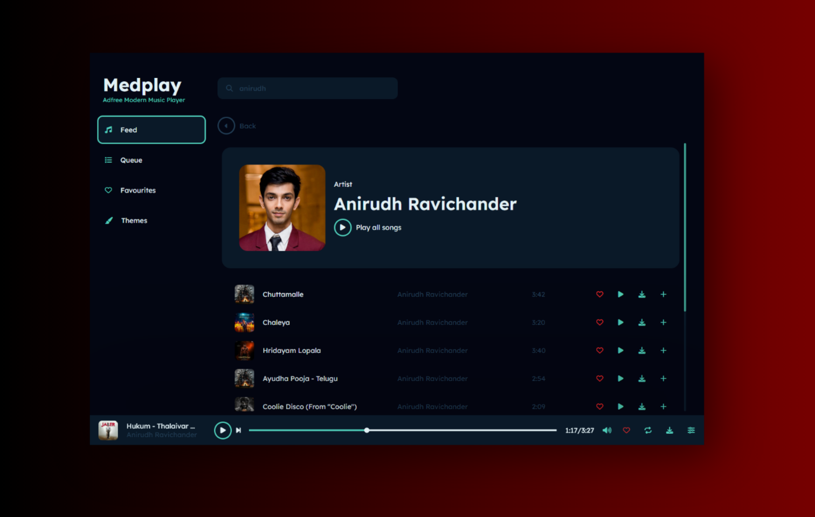 Dashboard screen 1