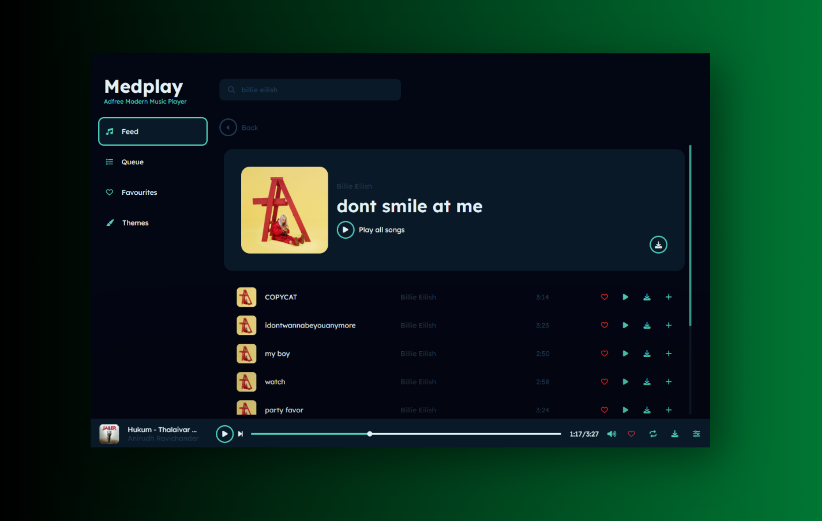 Dashboard screen 3