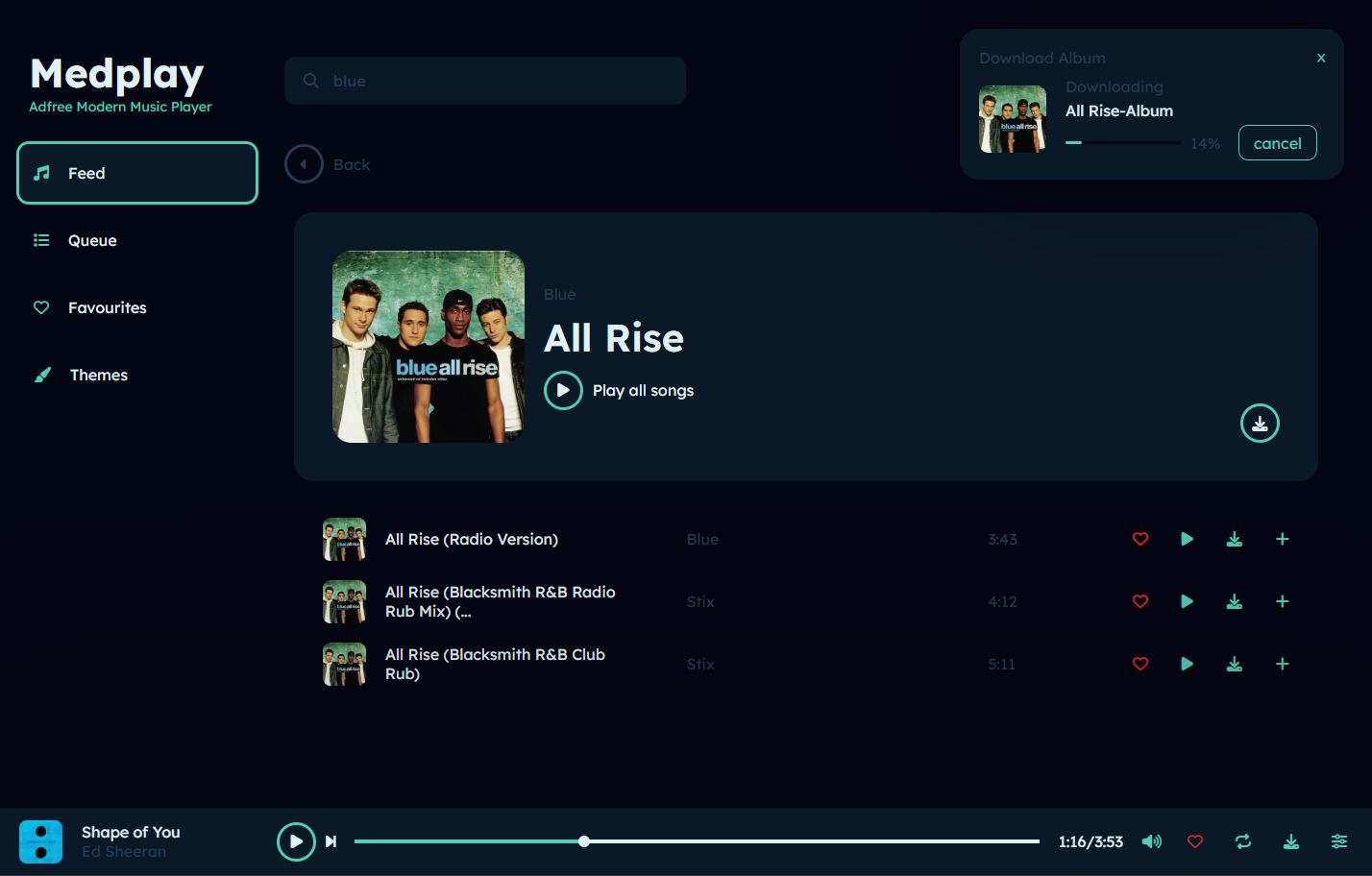 Download Feature screenshot